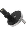 Universal Toilet Seat Quick Release Hinge Fittings Pair Stainless Steel top mount with black plastic detail and silver connector.