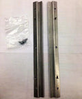 Catch Pan Rails Replacement Set with 2 Hex Screws for Genesis Silver B C Grills, 11-1/2 Inch Long Rails, Durable Stainless Steel Construction