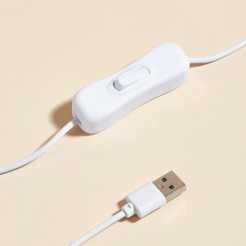 USB power cord with switch for Neon Mushroom Sign USB Powered Night Light For Kids Room Game Room Bedroom Living Room Decor 3D Wall Art Party Lamp