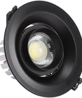DJVHSRI Recessed Lighting Housing Trim Kits Adjustable Angle Ceiling Downlight Thin Round Led Recessed Spot Light in black