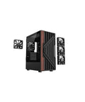 Bangin Walnut Wood Front Panel ATX Mid Tower Gaming PC Case With Tempered Glass Side Panel And Top Mesh For Airflow USB 3.0 And Type-C Front IO Black Steel Build