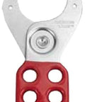 Team Lockout Hasp For Padlock Safety With Red Safety Hasp Pry Resistant Steel Jaws And Locking Tabs Holds Up To Six Padlocks