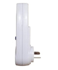 Side view of Plug In Watt Meter Power Monitor With Backlit Display For Home And Office Real Time Tracking Of Power Voltage Amps Frequency And Energy