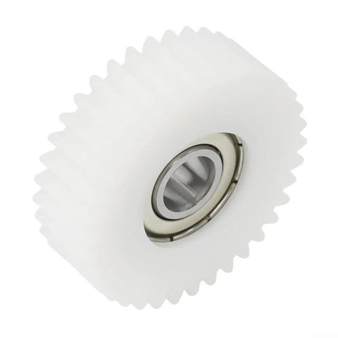 White nylon gear with bearing for ebike motor, part of Three Pack 36T Electric Bike Wheel Hub Planetary Gears With Bearing Nylon Gear Set