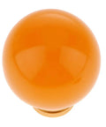 Cool Stylish Yellow Resin Manual Gear Shift Knob With Metal Mount Kit For Universal Fit Auto Upgrade Custom Shifter Handle No Buttons Needed Easy Install, round view