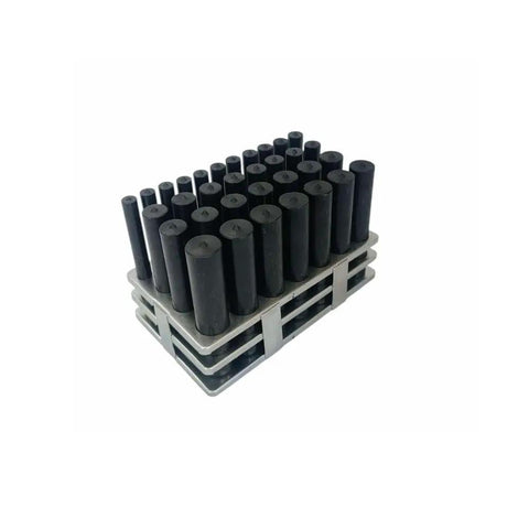 Transfer Punch Set 33 Piece For Precision Alignment In Metalworking And Machining Half To One Inch By Sixty Fourth Increments