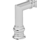 Close-up of Firenze Collection Chrome Traditional Round Cabinet And Drawer Pull Handle for Kitchen and Bath, elegant chrome finish.