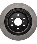 Centric Premium 120.66065 rear brake rotor; silver outer disc with black center hub