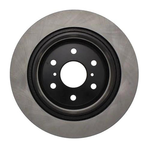 Centric Premium 120.66065 rear brake rotor; silver outer disc with black center hub