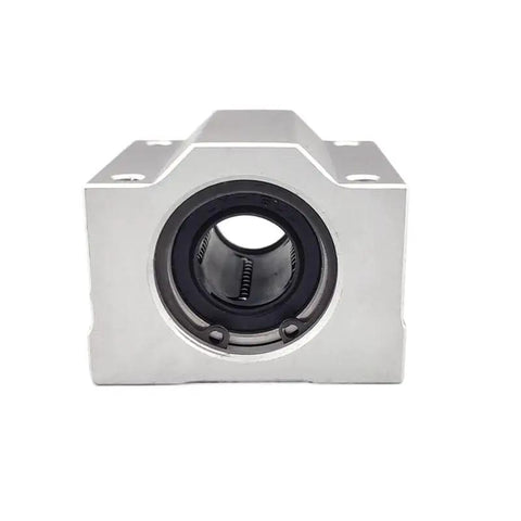 High Performance Linear Motion Ball Bearing Slide Block Bushing smooth gliding action front view, heavy duty for SC series shafts.