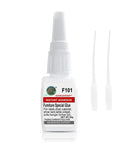 Image of All Purpose Furniture Glue For Wood Metal Plastic Stone And Ceramic Repairs Clear Colorless Bond That Sticks Tables Chairs Shelves And More Ultra Strong Go To Adhesive For Furniture Projects Bonding 20g bottle with two applicator tips.