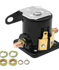 12V Start Solenoid Relay Replacement for Cummins Onan RV Generators, copper build and plug-and-play design shown with hardware
