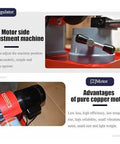 Motor side adjustment for Hardcore Electric Circular Saw Blade Sharpener And 550W Rotary Grinder for precise operation.