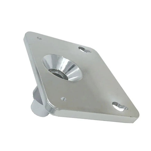 Built Tough Electronic Drum Module Mount Plate With Adjustable Tilting Holder, metal alloy, angled view