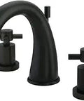 Concord Widespread Lavatory Faucet In Oil Rubbed Bronze, 7 Inch Spout Reach, Adjustable 8 To 16 Inch Spread, Drip Free Ceramic Disc Cartridge