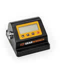 Three Eighths Inch Drive Bench Top Torque Tester With 3 To 30 Ft Lb Range Reads Ft Lb In Lb Nm And Kg Cm Plus One Percent Accuracy Mountable On Bench Or Stand For Easy Point Of Use, black bench-top digital tester