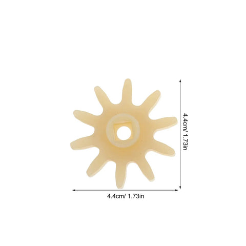 Replacement Gear Wheel For Gumball Machines And Capsule Vending Machines Durable Plastic High Precision Gear For Mini Motor Repair 10 Pack Candy Dispenser Internal Gear Wheel Set Pro Grade, 4.4cm plastic gear