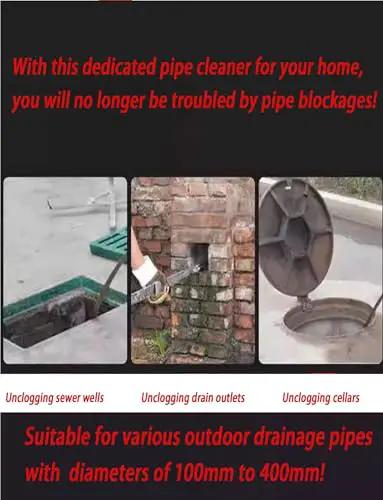 Heavy Duty Sewer Drain Snake Tough As Nails Unblocking Cable For Stubborn Wastewater Manhole Clogs in various drainage scenarios.