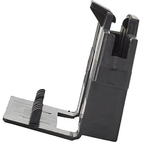 GM steering column kit component, side view, black plastic bracket for 1969 and newer GM steering columns