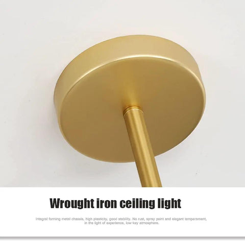 Gold finish base of Three Head Wall Light Chandelier For Dining Room And Living Areas Elbow Design Modern Ceiling Lamp With Glass Ball Shades E27 Bulb Compatible Farmhouse Style Kitchen Island Lighting Sleek Dope Illumination