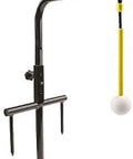 Pure Path Golf Swing Trainer Yellow Large with ground stakes and adjustable upright for swing path feedback, durable ball material