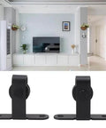 Ultra Quiet Mini Cabinet Barn Door Hardware Kit For Double Sliding Door Track Roller System, black, suitable for cupboards