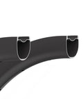 Cross-section view of 700C Asymmetric Carbon Rim Wheelset For Road Bikes, 40mm Depth And 32mm Width, Lightweight Aerodynamic Tubeless Ready Design