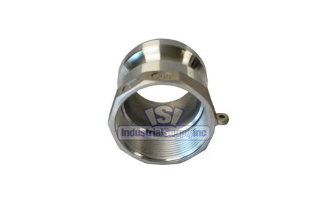 Badass Heavy Duty Aluminum Quick Disconnect Male Coupler X Female NPT Pipe Fitting For Trash Pumps And Vacuum Trucks showing inner threads