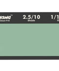 Auto Darkening Welding Lens With True Color Technology Shade 10, 2x4.25 Inch front view with optic markings