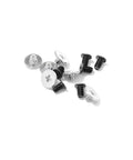 Top Tier LCD Screen Hinge And Screws Compatible With Dell Inspiron 5510 5515 5518 Laptop Display Replacement Parts showing silver and black screws.