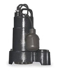 Built Tough Half Horsepower Submersible Sump Pump Tether Switch With 1.5 Inch Outlet And 120V Ac Power, side view showcasing design.