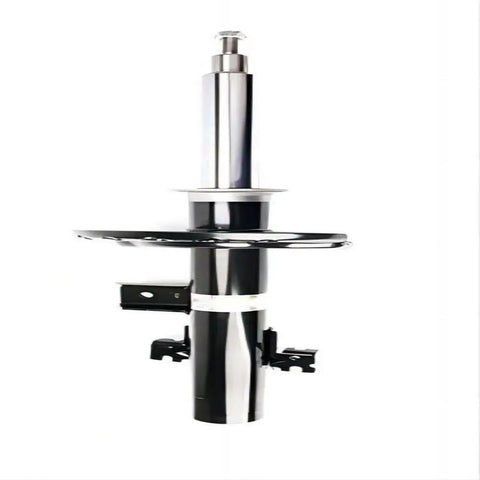 Heavy Duty Front Right Shock Absorber Lr114037 unit with a rust resistant black and chrome finish for rugged terrain performance.