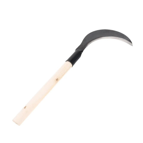 Gardening Hand Scythe With Long Handle For Easy One Handed Weeding And Grass Cutting Featuring Durable Manganese Steel Construction