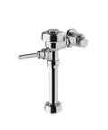 Manual Flushometer For Commercial Restrooms And Applications 1.28 GPF Flush Valve with polished chrome finish and top spud connection