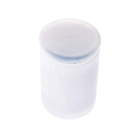 Empty clear container with lid showcasing storage capacity, not ER 32 Hex Collet Block Chuck Holder for CNC Lathe Engraving Machines