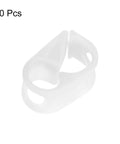 Plastic Tubing Clamps 20 Pack 3/16 To 5/16 Inch Tube OD Adjustable Hose Clamp on white background