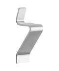 Removable Metal Shelf Support Clips For Universal Cabinet Mounts And Adjustable Shelving Brackets That Slide Right In, silver clip