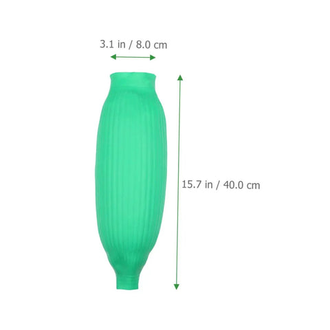 Super Tough Oil Resistant Latex Arm Sleeves Waterproof Heavy Work Oversleeve, 15.7 in long, green, for mechanics and outdoor work.
