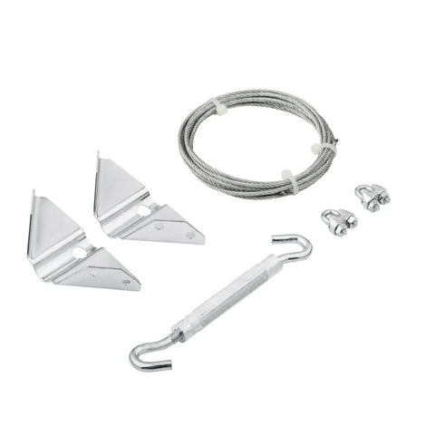 Anti Sag Gate Kit For Exterior Use With WeatherGuard Protection Zinc Plated Heavy Gauge Cold Rolled Steel Includes Top And Bottom Corner Braces And Mounting Hardware Keeps Gates Aligned With Up To Seven And A Half Feet Diagonal Bracing.