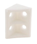 20 Pack White Right Angle Corner Brackets 18x18x32mm L Shaped ABS Plastic Furniture Braces With 4 To 16mm Self Tapping Screws