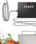 Portable Sink Mounted Dishwasher With Fully Automatic Hands Free Cleaning For Plates Cups Fruits And Seafood Compact Dorm Room Camper Trailer Setup That Cuts Routine Cleanup Way Down Fast Today with control panel and attaching hose.