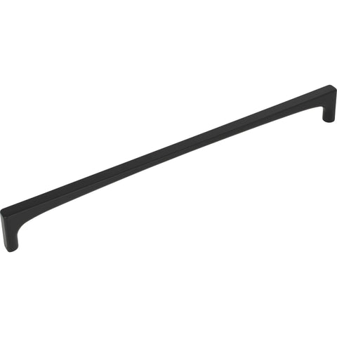 Riverside 12 Inch Center To Center Cabinet Pull Handle In Grace Collection Finish, durable construction, zinc material, front view