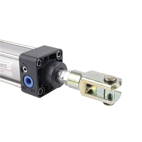 Y Type Cylinder Joint Kit With Rod And Piston Clevis For Multiple Thread Sizes M6 M8 M10 M12 M16 M20 M27 Industrial Grade Cylinder Accessories One Color, pneumatic cylinder clevis close-up