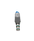 Excavator Proportional Solenoid Valve With Blue Plug R900568316 FTWE4KC13210, steel construction for heavy-duty hydraulic use.