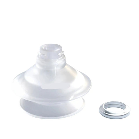 7 Piece Industrial Manipulator Vacuum Suction Cup Kit With Retaining Ring For ZP-B10 To ZP-50 Pneumatic Grippers showing cup detail.