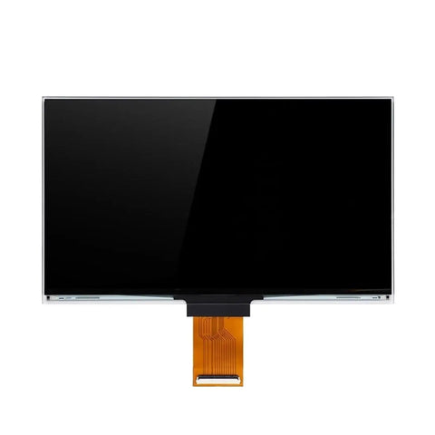 Premium Monochrome 10.3 Inch 8K LCD Screen Replacement For Resin 3D Printers shown front view with connection ribbon.