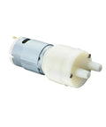 Get this sleek 1.45L Per Minute 12V Automatic Electric Diaphragm Water Pressure Pump For Your Home Or Shop! Super Quiet And Durable Design Makes It Perfect For Aquaria, Irrigation Systems, And Fluid Transfer Jobs No Hassle Easy Install And Reliable. White plastic and metal diaphragm pump with dual inlets.