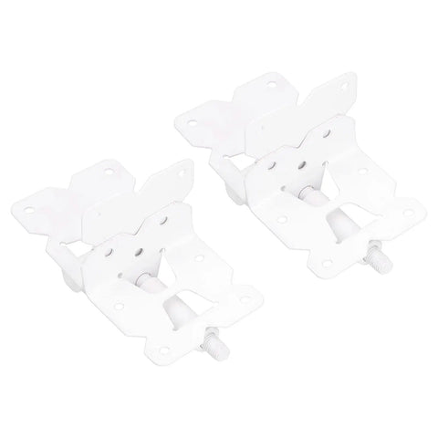 Heavy Duty Carbon Steel Garden Door Hinge And Fence Gate Hardware For Outdoor Security with white finish and sturdy design.