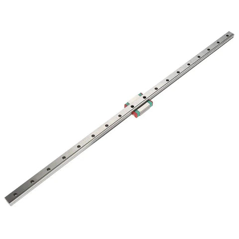 Tiny 12mm Mini Linear Rail With Four Point Ball Retainer and Built In Lubrication System Includes 450mm Rail for Precise Motion