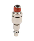 Rotary Union Air Connector For Pneumatic Systems With One Quarter NPT Adapter Nickel Plated Iron 55mm Length Built Tough Industrial Grade Easy Install Universal Fit For Pneumatic Fittings, 55mm swivel fitting